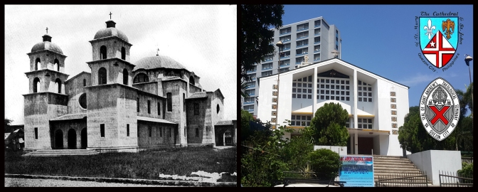 13 1907 Cathedral of St Mary and St John in Ermita, Manila &amp; 1962 National Cathedral of St Mary and St John, New Manila, Quezon City